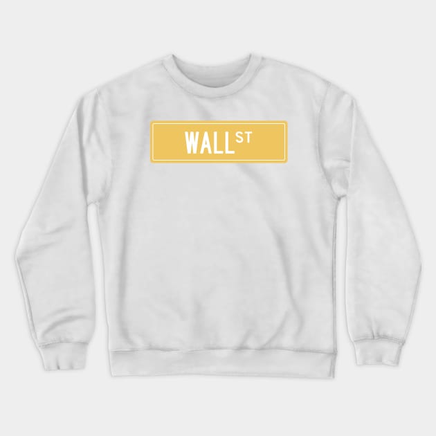 Wall st yellow Crewneck Sweatshirt by annacush
